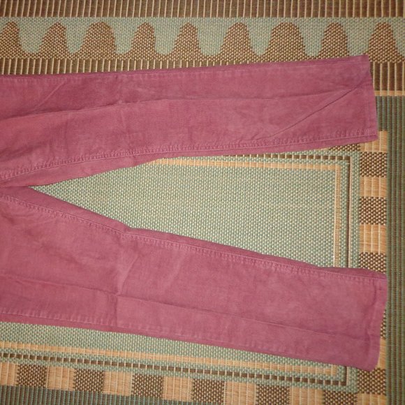 Garnet Hill Slim 5-Pocket Cord Size 2 Rose Zip/Button Closure - Picture 7 of 13